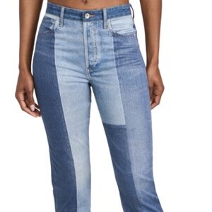NWT Rag & Bone Nina Patchwork Slim-straight Miramar Jeans-Size 4